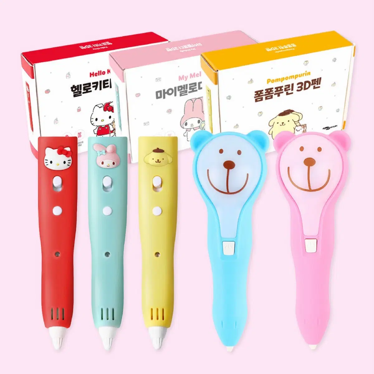 산리오 시나모롤 마이멜로디 3D 펜 피규어