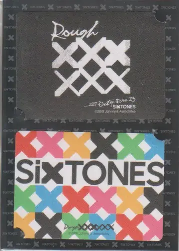 SixTONES 19년 Rough xxxxxx 투어 스티커