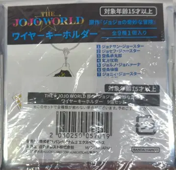 BANDAINAMCO 죠죠의 기묘한 모험 THE JOJOWORLD 와이어 키링 9개 세트