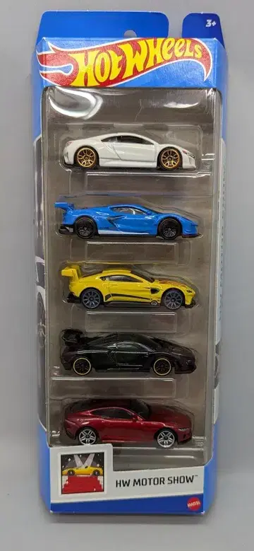 MATTEL 5 CAR PACK HOTWHEELS HW MOTOR SHOW 5 CAR PACK HTV49
