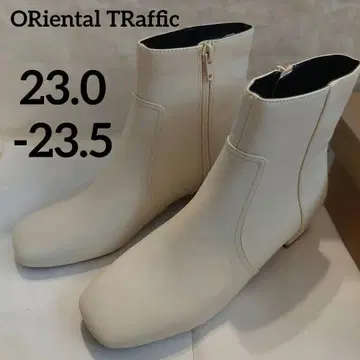 특가 ORiental TRaffic 와이드 힐 부츠 베이지 23.0