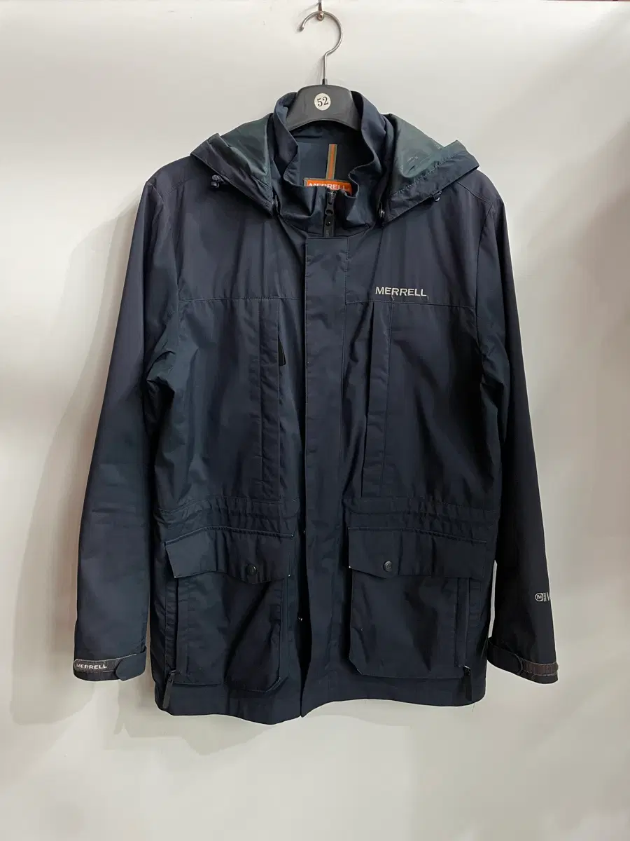 100 / L] 머렐 MERRELL 후드 등산 바람막이 자켓 네이비 3.5