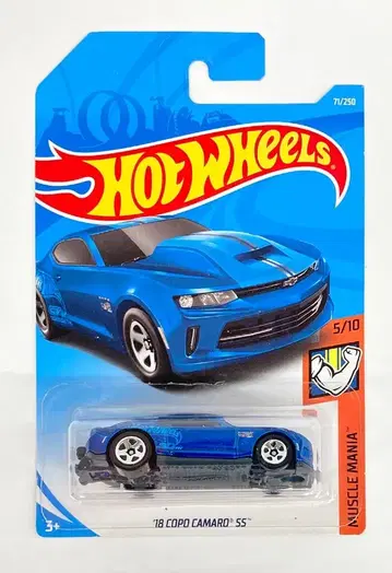 MATTEL HOTWHEELS MUSCLE MANIA 5/10 FYF89 '18 COPO CAMARO SS/블루 71/250