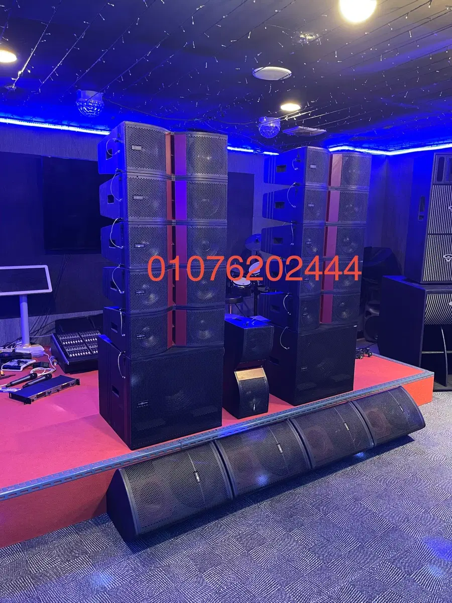 audiocenter 라인어레이 스피커 바닥 모니터 앰프