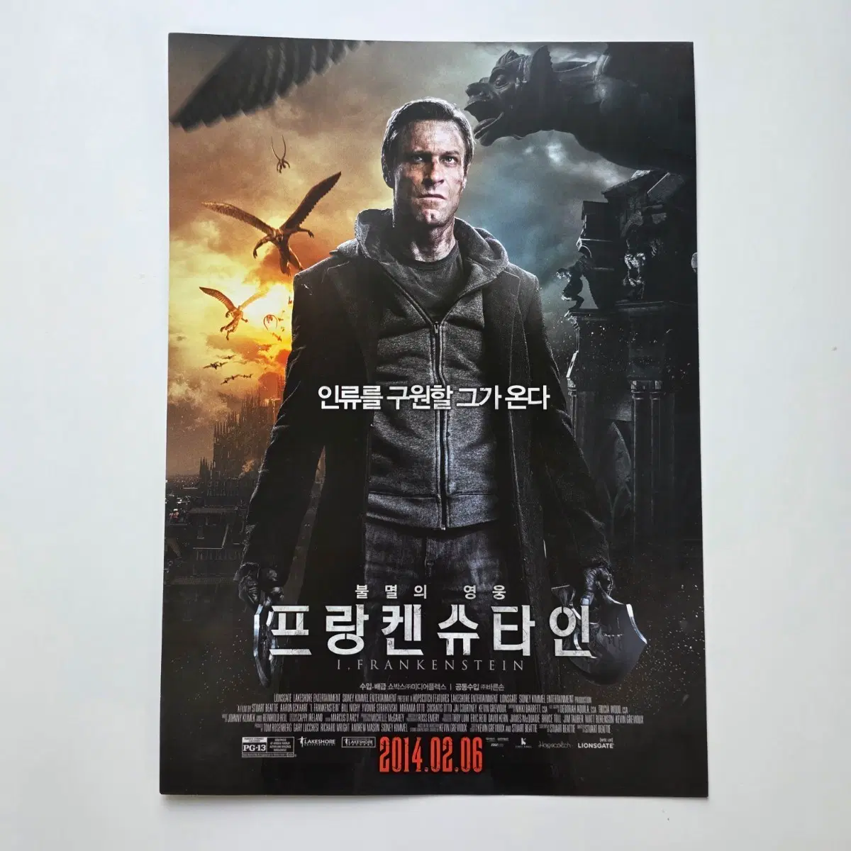 [전단지] 프랑켄슈타인 불멸의 영웅 2014 영화 포스터