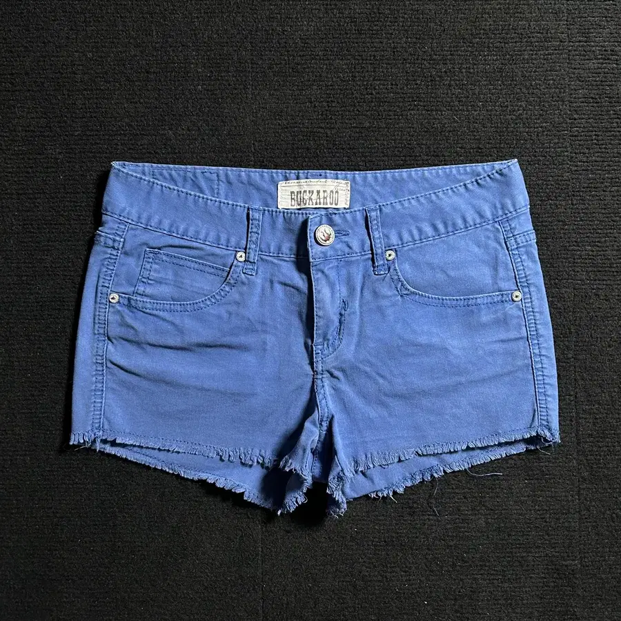 버커루 빈티지 블루 코튼 숏팬츠