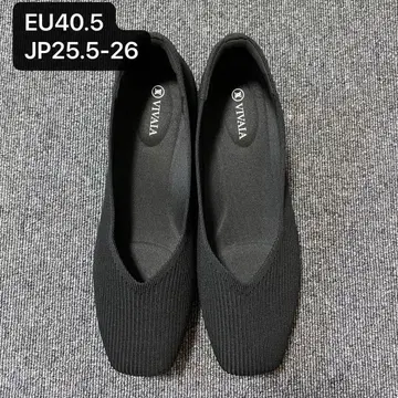 VIVAIA 블랙 플랫슈즈 펌프스 비바이아 블랙 보통 너비