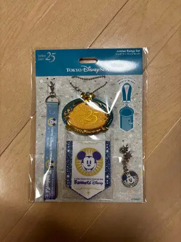 디즈니씨 25주년 쥬빌리 배지 세트 판다풀 디즈니 한정판