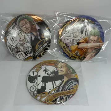 ONE PIECE 로로노아 조로 캔뱃지 3종 세트