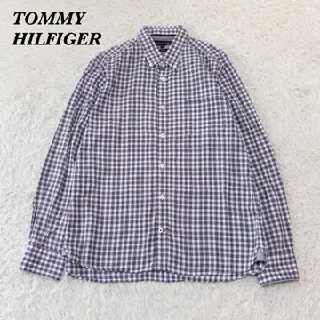 [ 새상품급 ] TOMMY HILFIGER 긴팔 셔츠 XL 네이비 계열 체크
