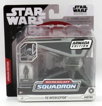 JAZWARES MICRO GALAXY SQUADRON TIE INTERCEPTOR / ARMADA EDITION 0078A