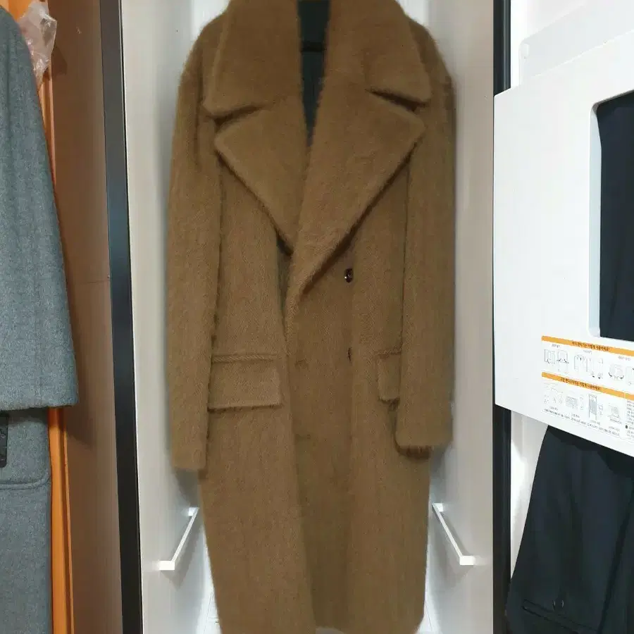 보테가베네타 앙고라 모헤어 롱기장 롱코트 코트 자켓