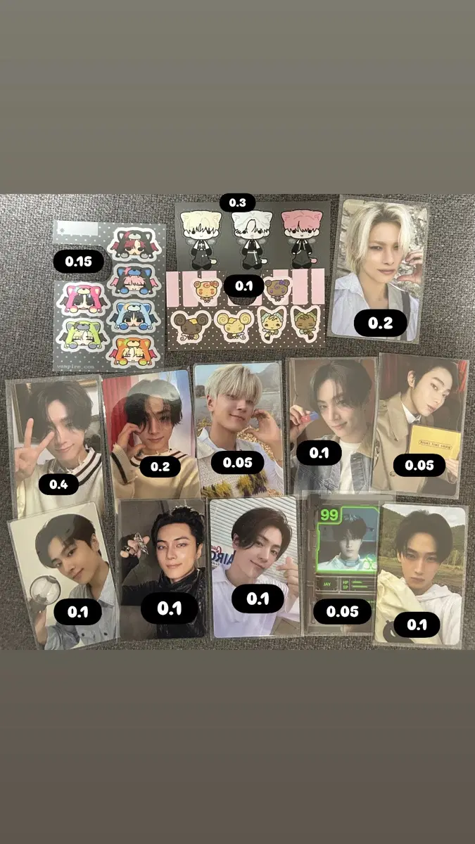 엔하이픈 제이선우니키포카 개봉앨범 햄해미님비공굿 스티커