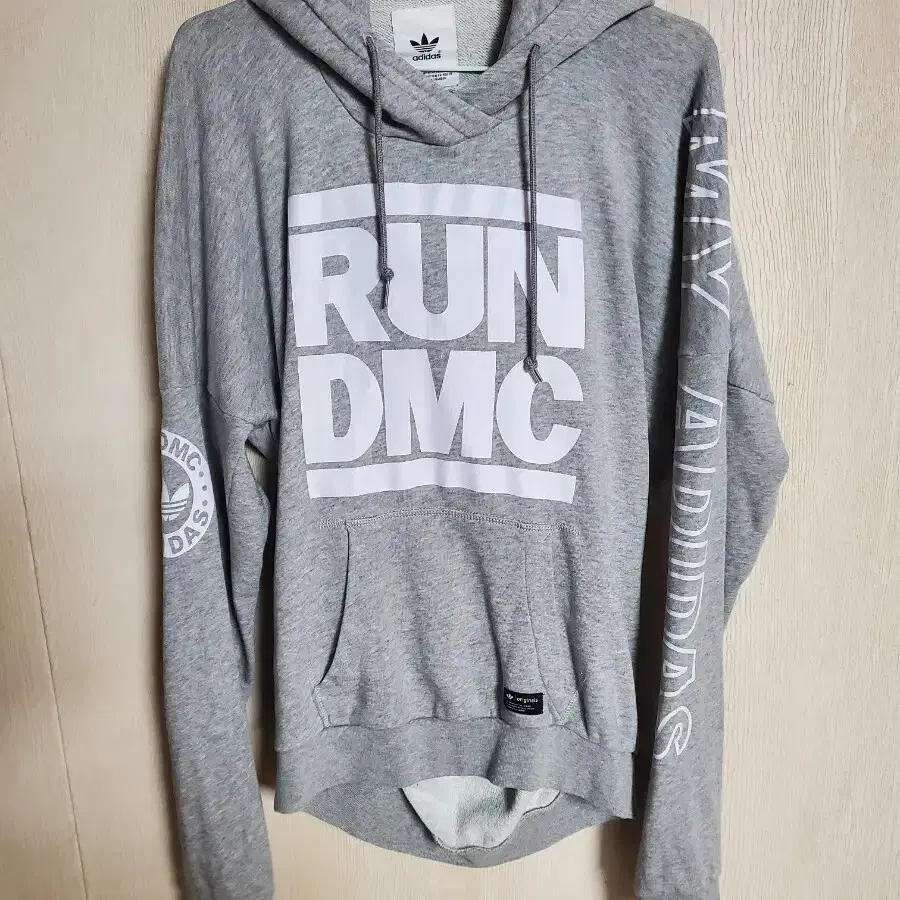 아디다스 후드 run dmc 그래픽 후디 그레이 xs
