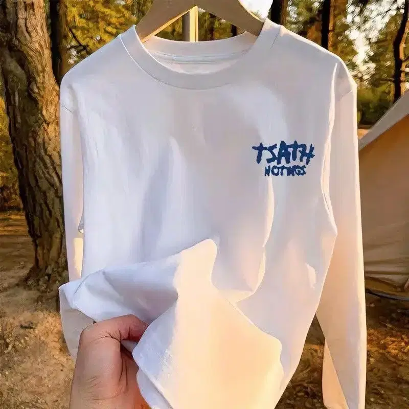 TSATH NOTHGS 긴팔 티셔츠 화이트+블랙