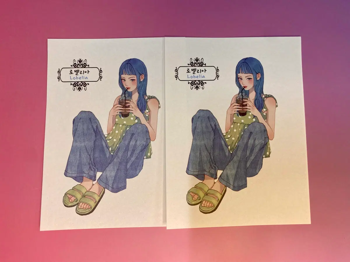 [인스] 러블리 감성 인물 스티커 (로벨리아)