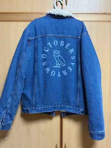 OVO 데님 보아 자켓 올빼미 로고 OCTOBERS VERY OWN