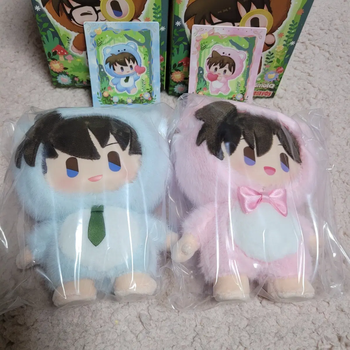 명탐정코난 중국 곰 인형 키링 신이치 모리 란 미개봉