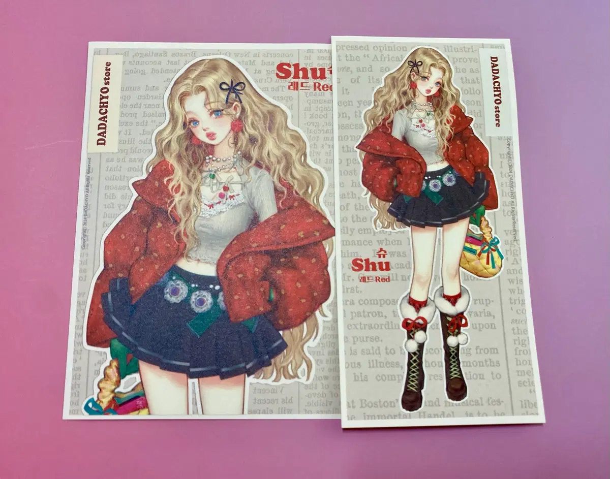 [인그] 다다쵸 인물 스티커 (슈 레드)