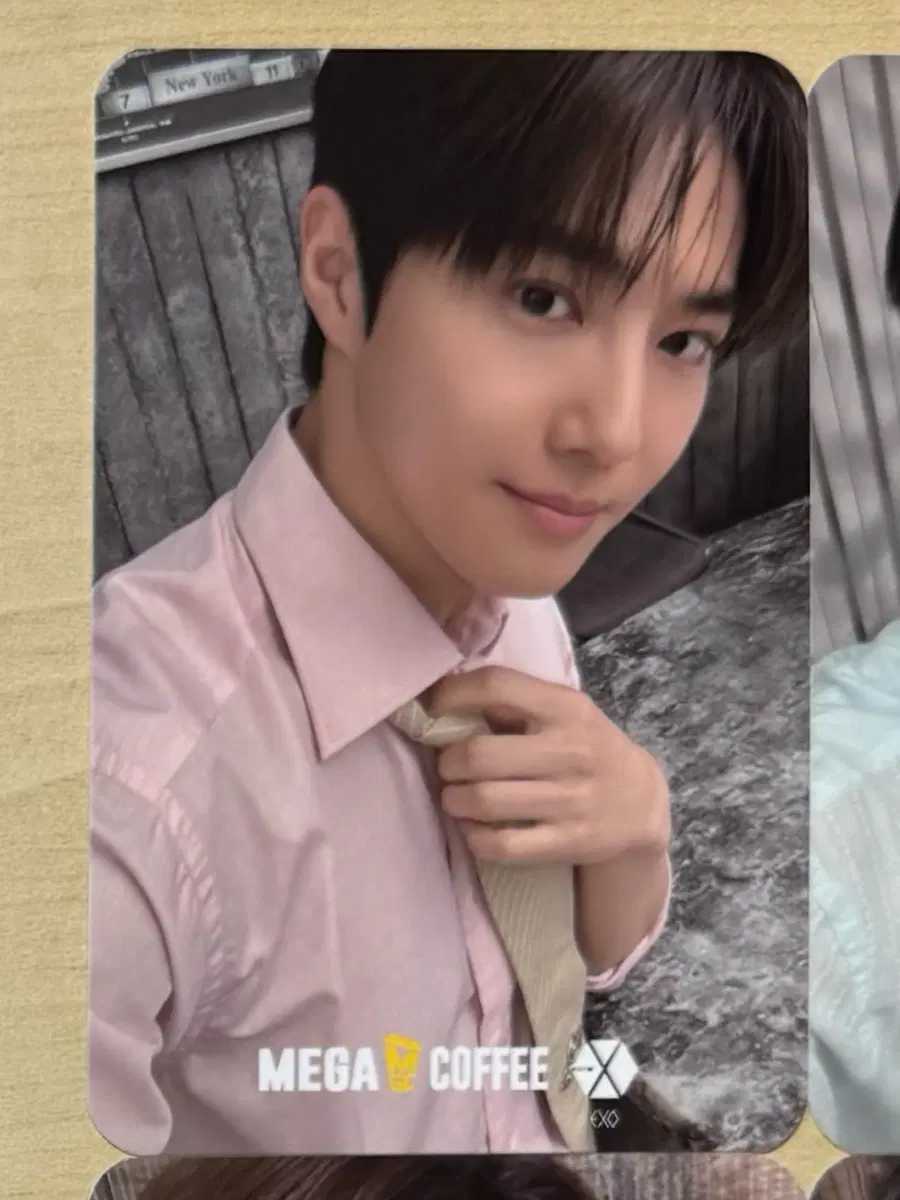 엑소 메가 메가커피 포카 수호 생존카드 EXO MGC