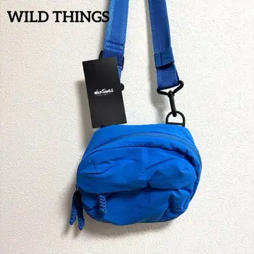 [택 포함 새상품] WILD THINGS 퍼프 파우치 숄더백 스카이블루