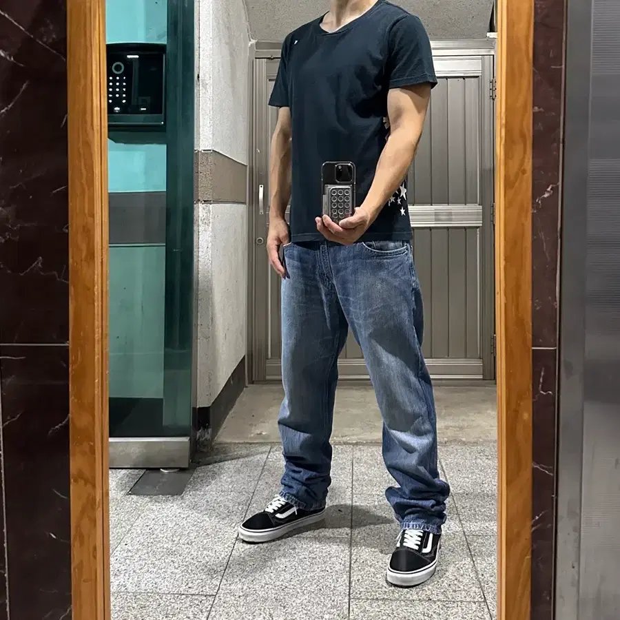 Levis 리바이스 514 캣페이딩 황금사이즈