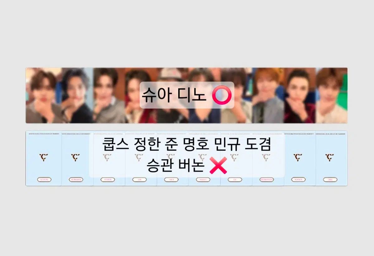 세븐틴 멤버십 키트 분철