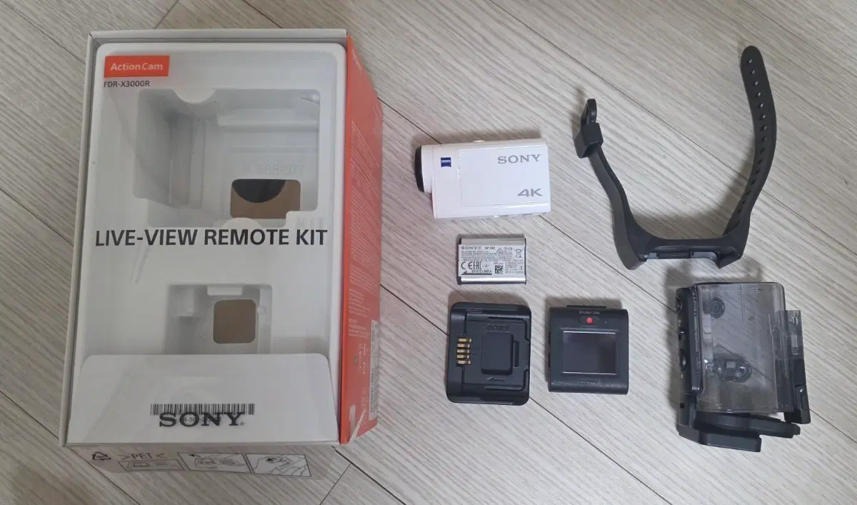 소니 액션캠 FDR-X3000R 화이트 라이브뷰 리모트 키트