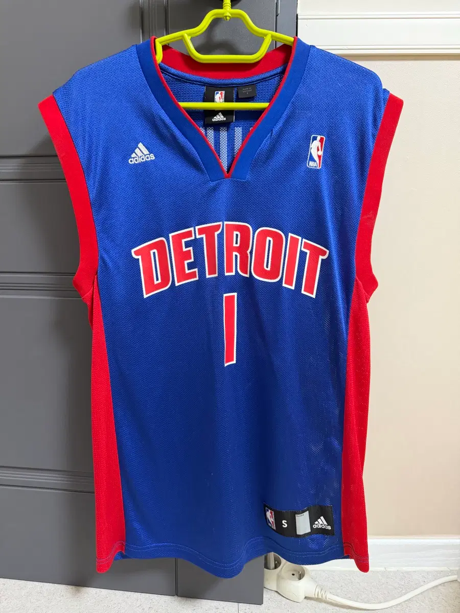 NBA 디트로이트 피스톤즈 아디다스 천시 빌럽스 1번 져지