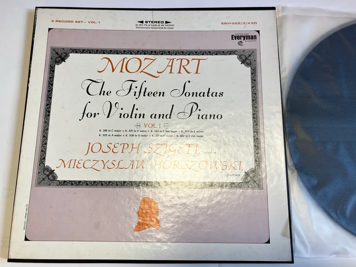 Early Press 3LP) Sigeti - Mozart Violin and Piano Sonatas