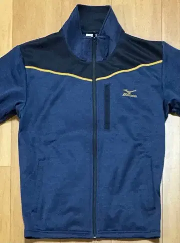 MIZUNO 남성용 저지 자켓 네이비