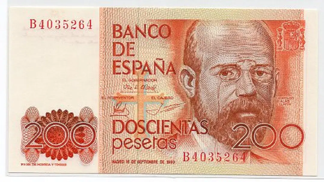 스페인 1980년 200 Pesetas B4035264 완전미사용
