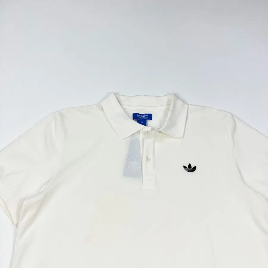 아디다스 트레포일 화이트 반팔 카라티 (XL)