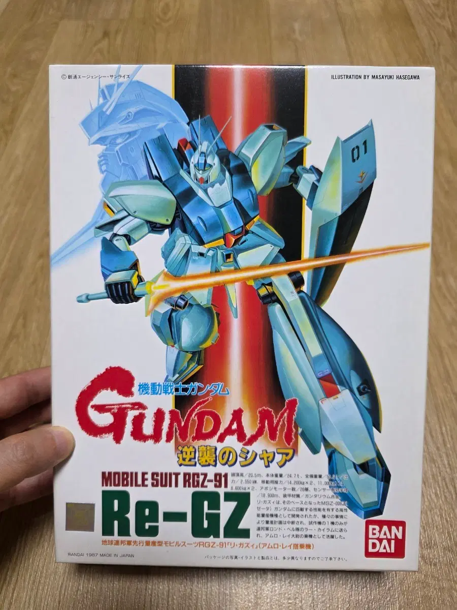 고전프라 반다이 1/144 기동전사 건담 Re-GZ(리 가지)