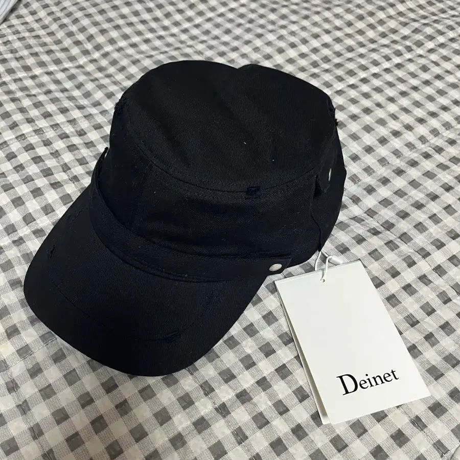 다이닛 워싱 포켓 캡 모자 - 블랙