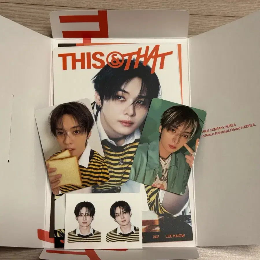 스트레이키즈 스키즈 디스앤댓 개봉 앨범 &버전 앤드 버전 개인반 리노 풀셋