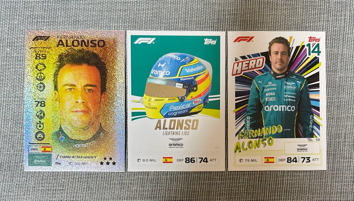 2026 F1 탑스 터보 어택 페르난도 알론소 카드 일괄