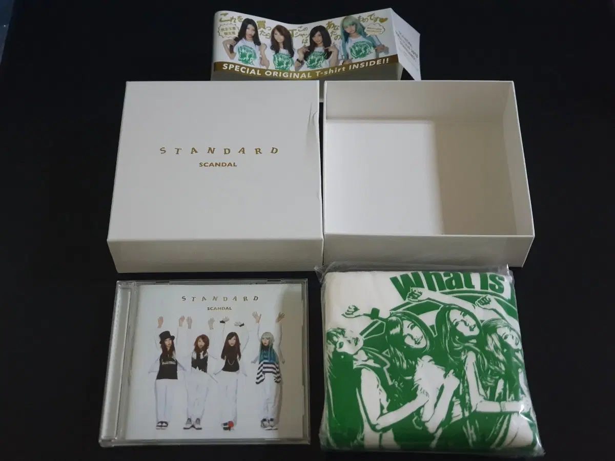 SCANDAL 스캔달 5집 앨범 STANDARD (CD+굿즈) 스캔들 티셔츠 부속