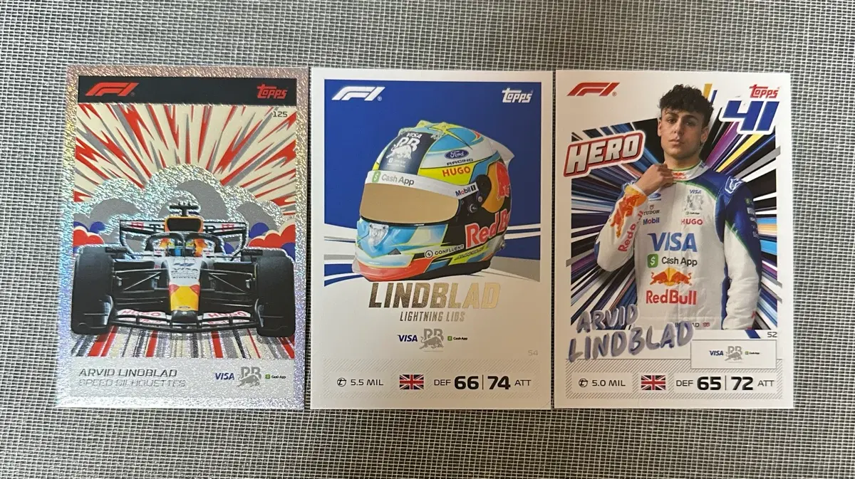 2026 F1 탑스 터보 어택 린드블라드 카드 일괄