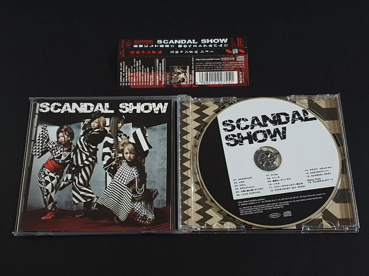 일본 걸스락밴드 스캔달 베스트 앨범 SCANDAL SHOW 스캔들 음반