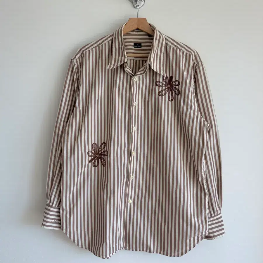 폴스미스(Paul smith) 핀스트라이프 자수 셔츠