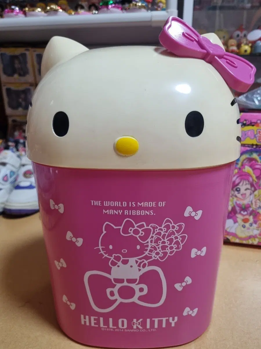 2014년 헬로키티 수납함 휴지통