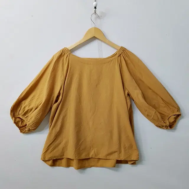 무인양품 MUJI 셔링 블라우스
