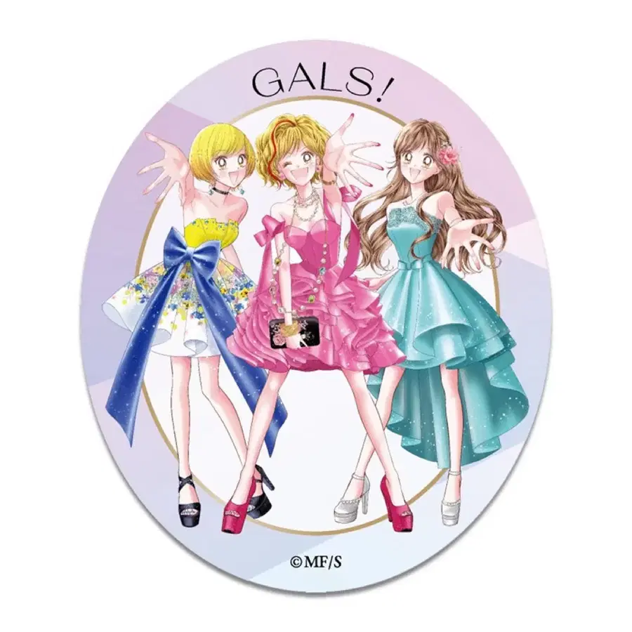 슈퍼갤즈 GALS 리본 페스타 스페셜 씰 스티커 고토부키 란 호시노 아야 야마자키 미유
