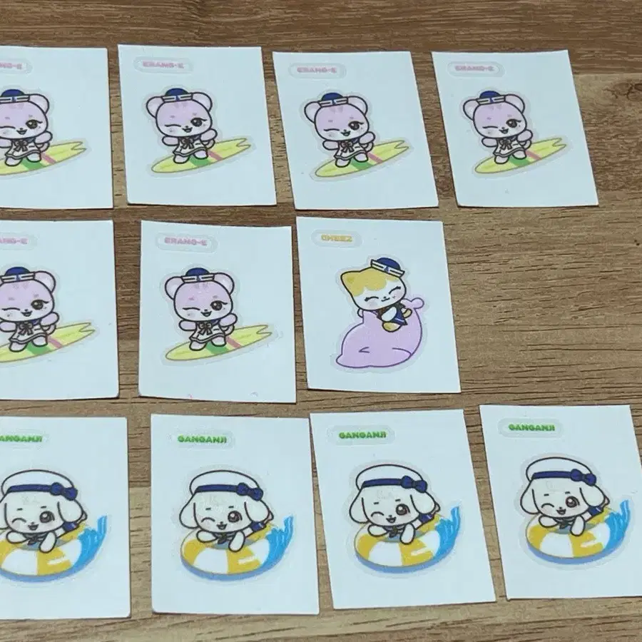 아이브 미니브 팝업 띠부씰 부채