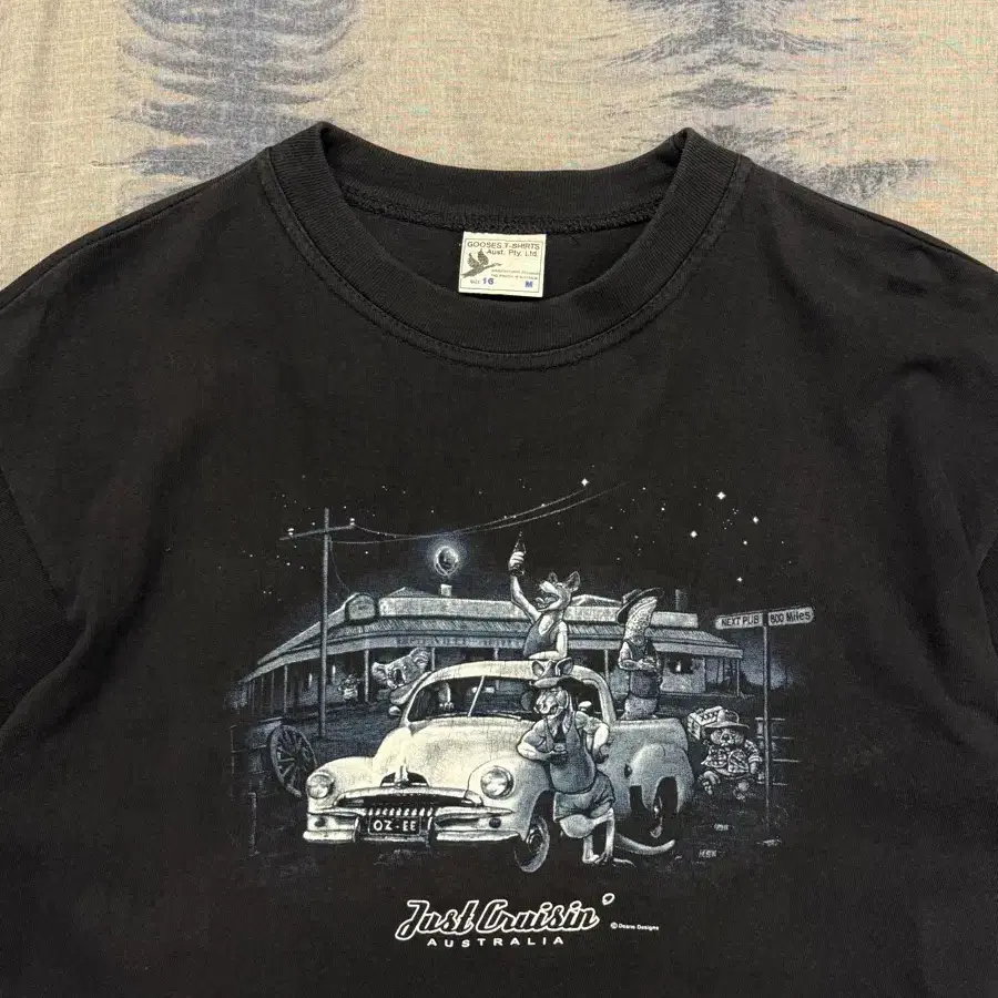 L) Gooses T-Shirts 올드카 반팔 티셔츠