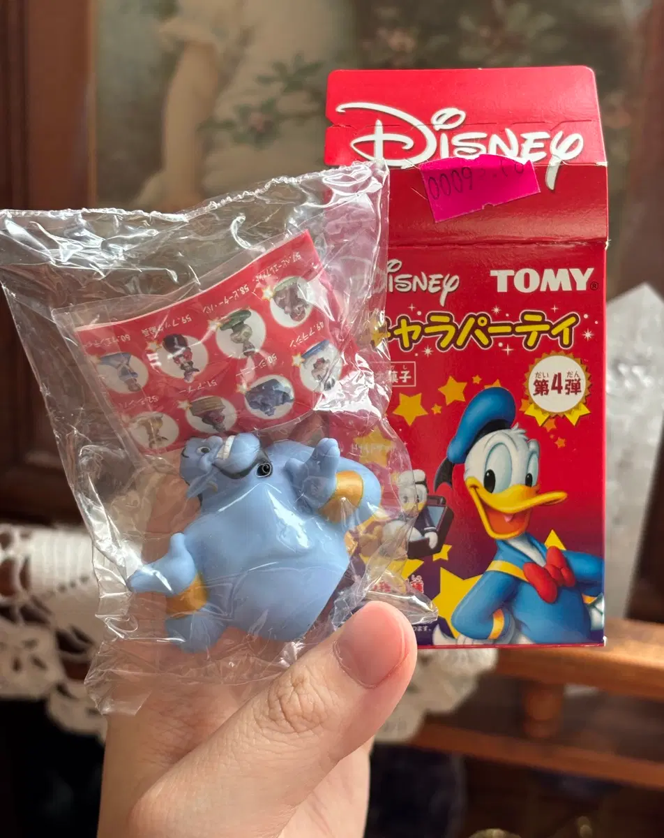2002년도 고전빈티지 Tomy 토미 일본 디즈니 식완 소프비 알라딘 지니 손가락 인형 피규어 완구문구 토이