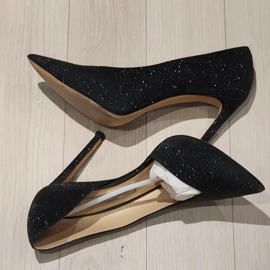 Jimmy choo 지미추 스틸레토힐 검정 글리터 스파클 펌프스