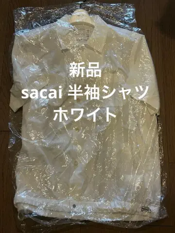 새상품 sacai 반팔 셔츠 화이트