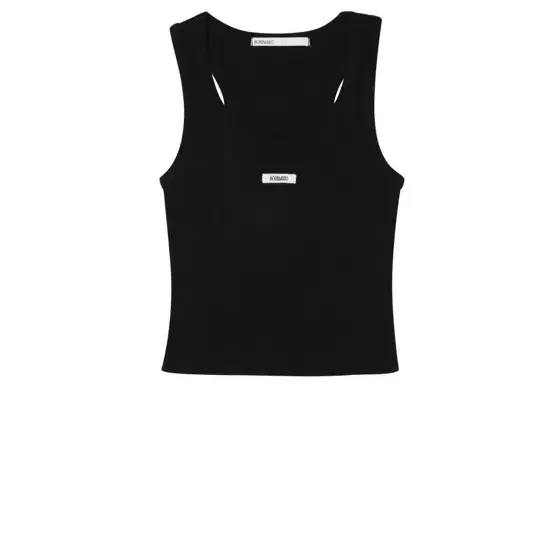 보헤미안서울 BASIC SLEEVELESS CROP TOP, BLACK, KHAKI 나시